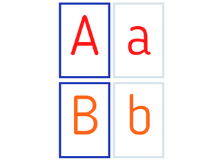 alphabet flash cards