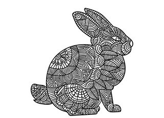 colouring rabbit