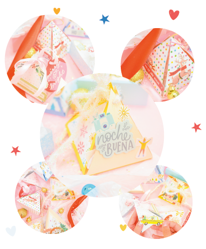 Cajitas de papel para Navidad